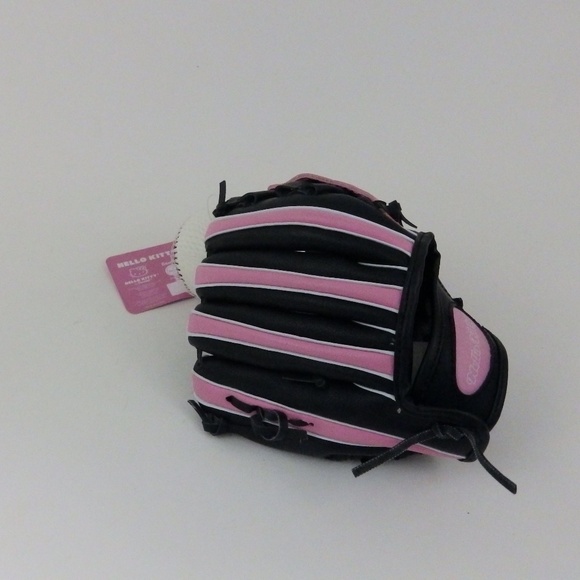 Hello Kitty Tee-Ball Set, Bat, Glove, Ball NWT Vintage 2013 Only Displayed - Picture 5 of 6
